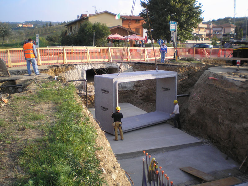 Varo degli scatolari prefabbricati
