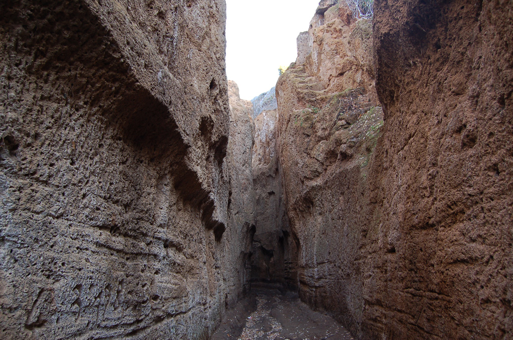 Vista della tagliata a lavori ultimati