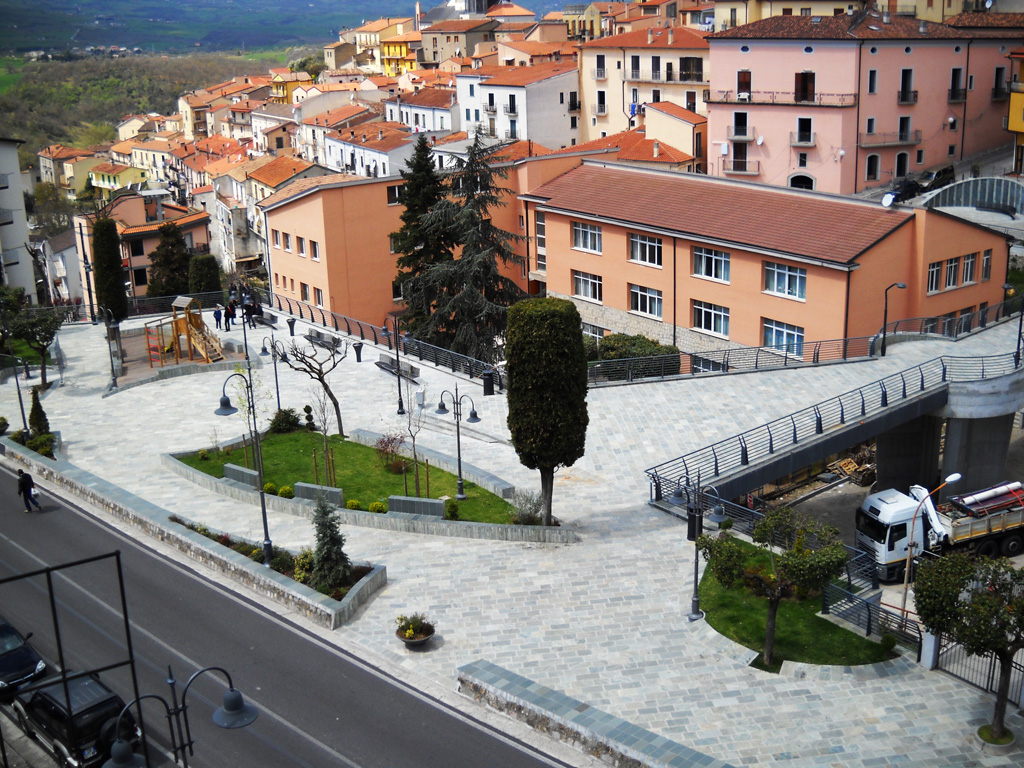 Vista dall'alto a lavori ultimati